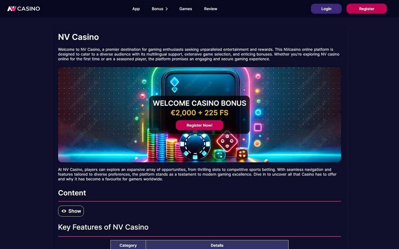 NV Casino hjemmeside